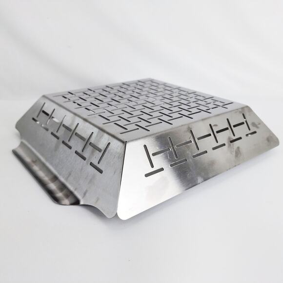 Weber Style Stainless Steel BBQ Vegetable Grilling Basket 12" Square, Never Used - Picture 6 of 6